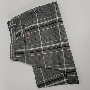 O'Neill Chino Dress Casual Walking Board Plaid Shorts, Size 38
